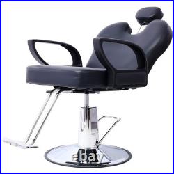 Heavy Duty Hydraulic Barber Chair Extra Wide Seat Reclining Salon Spa Heavy Duty Hydraulic Barber Chair Extra Wide Seat Reclining Salon Spa