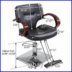 Heavy Duty Hydraulic Barber Chair Hair Salon Chairs Spa Beauty Salon Equipment