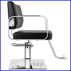 Heavy Duty Hydraulic Barber Chair Spa Salon Styling Beauty Spa Equipment Black