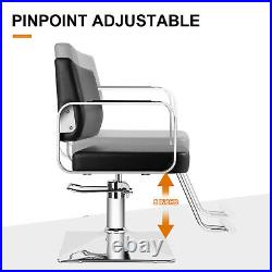 Heavy Duty Hydraulic Barber Chair Spa Salon Styling Beauty Spa Equipment Black