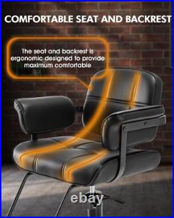 Heavy Duty Hydraulic Barber Chair Stylist Salon Spa Beauty (Black&Gold)