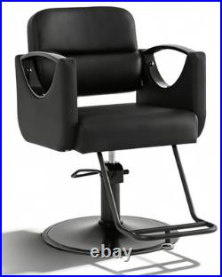 Heavy Duty Hydraulic Black Barber Chair Salon Hair Dresser Beauty 360° Rotation