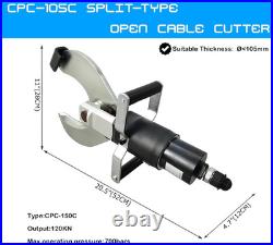 Heavy Duty Hydraulic Cable Cutter for Copper & Aluminum Wires 105MM