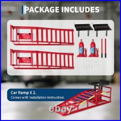 Heavy Duty Hydraulic Car Truck 5 Ton Ramps Lift Auto Service Jack Hoist Repair Heavy Duty Hydraulic Car Truck 5 Ton Ramps Lift Auto Service Jack Hoist Repair