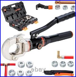 Heavy Duty Hydraulic Copper Pipe Crimping Tool with 8 Dies PEX F877 F1807