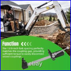 Heavy Duty Hydraulic Coupler Alignment Tool 1-3/8'' Fork Spacing Install/Remover
