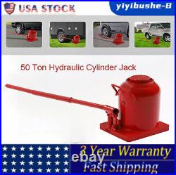 Heavy Duty Hydraulic Cylinder Jack 50 Ton Tire Repairing Lift Alloy Steel Shop