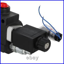 Heavy Duty Hydraulic Directional Valve 4/3 Way Solenoid Operated SAE Ports 13GPM Heavy Duty Hydraulic Directional Valve 4/3 Way Solenoid Operated SAE Ports 13GPM