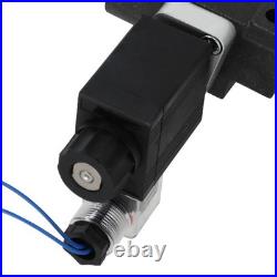 Heavy Duty Hydraulic Directional Valve 4/3 Way Solenoid Operated SAE Ports 13GPM