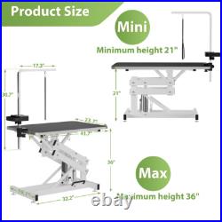 Heavy-Duty Hydraulic Dog Grooming Table Anti-Static Top Adjustable Z-Lift in USA