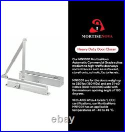 Heavy Duty Hydraulic Door Closer, ADA Compliant, UL Fire-Rated, Adjustable