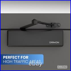 Heavy Duty Hydraulic Door Closer DN-9500 Black, Adjustable, Durable Design