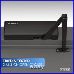 Heavy Duty Hydraulic Door Closer DN-9500 Black, Adjustable, Durable Design