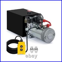 Heavy Duty Hydraulic Dump Trailer Pump, 10 Quart Reservoir, Double Acting