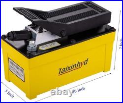 Heavy-Duty Hydraulic Foot Pump, 98 CU.in, 10,000 PSI Fast Acting & Lightweight
