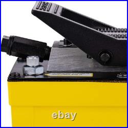 Heavy-Duty Hydraulic Foot Pump, 98 CU.in, 10,000 PSI Fast Acting & Lightweight