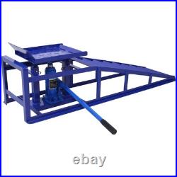 Heavy-Duty Hydraulic Garage Car Lift, Ramps Automotive Lift of 5Ton (2Pack Blue)