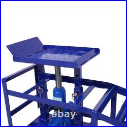 Heavy-Duty Hydraulic Garage Car Lift, Ramps Automotive Lift of 5Ton (2Pack Blue)