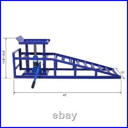 Heavy-Duty Hydraulic Garage Car Lift, Ramps Automotive Lift of 5Ton (2Pack Blue)