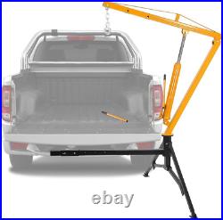 Heavy-Duty Hydraulic Hitch-Mount Truck Crane 500 to 1000 Lbs Capacity