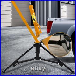 Heavy-Duty Hydraulic Hitch-Mount Truck Crane 500 to 1000 Lbs Capacity