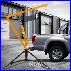 Heavy-Duty Hydraulic Hitch-Mount Truck Crane 500 to 1000 Lbs Capacity