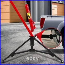 Heavy Duty Hydraulic Hitch Mount Truck Crane Hoist 500/750/1000lbs