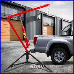 Heavy Duty Hydraulic Hitch Mount Truck Crane Hoist 500/750/1000lbs