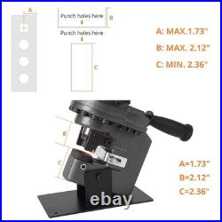 Heavy Duty Hydraulic Hole Puncher 1200W Electric Metal Punch Machine, 110V, 1/4 Heavy Duty Hydraulic Hole Puncher 1200W Electric Metal Punch Machine, 110V, 1/4