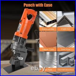 Heavy Duty Hydraulic Hole Puncher 1200W Electric Metal Punch Machine, 110V, 1/4