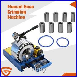 Heavy Duty Hydraulic Hose Crimper 8 Sets Dies High Pressure Tube Crimping Tool Heavy Duty Hydraulic Hose Crimper 8 Sets Dies High Pressure Tube Crimping Tool
