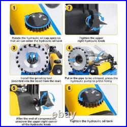 Heavy Duty Hydraulic Hose Crimper 8 Sets Dies High Pressure Tube Crimping Tool Heavy Duty Hydraulic Hose Crimper 8 Sets Dies High Pressure Tube Crimping Tool