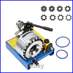 Heavy Duty Hydraulic Hose Crimper 8 Sets Dies High Pressure Tube Crimping Tool