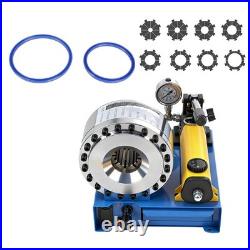 Heavy Duty Hydraulic Hose Crimper 8 Sets Dies High Pressure Tube Crimping Tool Heavy Duty Hydraulic Hose Crimper 8 Sets Dies High Pressure Tube Crimping Tool