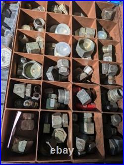 Heavy Duty Hydraulic Hose Fittings And Gauges Lot