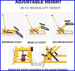 Heavy-Duty Hydraulic Lawn Mower Lift 500Lb Capacity, 26.5 Height
