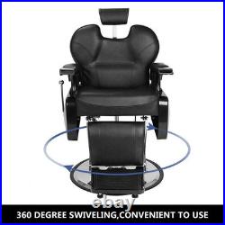 Heavy Duty Hydraulic Lift Reclining Barber Chair Salon Health Beauty Spa Hair