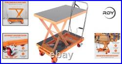 Heavy Duty Hydraulic Lift Table Cart 28.5 Lifting Height, 4 Wheels Included Heavy Duty Hydraulic Lift Table Cart 28.5 Lifting Height, 4 Wheels Included