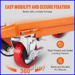 Heavy Duty Hydraulic Lift Table Cart 28.5 Lifting Height, 4 Wheels Included