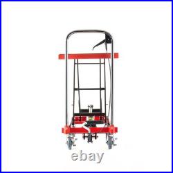 Heavy-Duty Hydraulic Lift Table Cart Single Scissor Lift Table with 500lbs Load