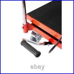 Heavy-Duty Hydraulic Lift Table Cart Single Scissor Lift Table with 500lbs Load