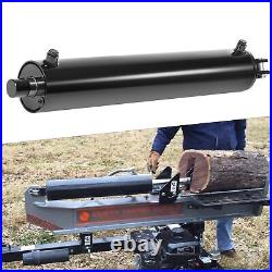 Heavy Duty Hydraulic Log Splitter Cylinder 4.5 Bore 24 Stroke 1.75 Rod, Black