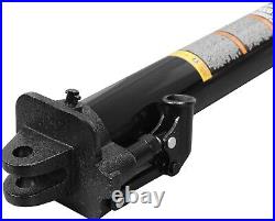 Heavy-Duty Hydraulic Long Ram Jack 3 Ton Load Capacity Multi-Purpose Black