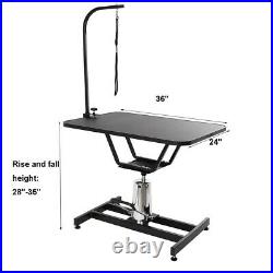 Heavy Duty Hydraulic Pet Dog Grooming Table For Large Dogs With clamb/arm, 400lb