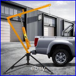 Heavy-Duty Hydraulic Pickup Truck Crane 1000 LBS Capacity, 360° Swivel
