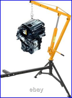 Heavy-Duty Hydraulic Pickup Truck Crane 1000 LBS Capacity, 360° Swivel