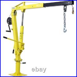 Heavy-Duty Hydraulic Pickup Truck Crane Hoist Crane 1000lbs 360°Pivot Hoist Lift