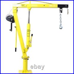 Heavy-Duty Hydraulic Pickup Truck Crane Hoist Crane 1000lbs 360°Pivot Hoist Lift