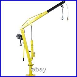 Heavy-Duty Hydraulic Pickup Truck Crane Hoist Crane 1000lbs 360°Pivot Hoist Lift