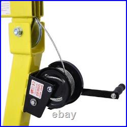 Heavy-Duty Hydraulic Pickup Truck Crane Hoist Crane 1000lbs 360°Pivot Hoist Lift
